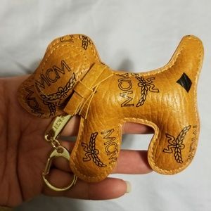 mcm dog keychain